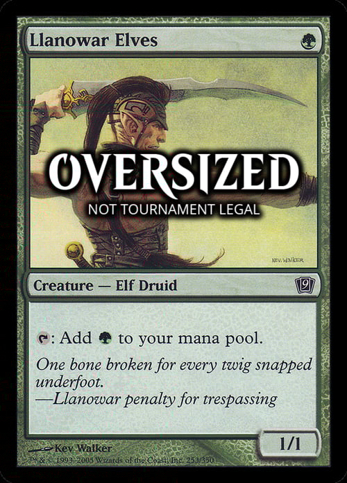 Llanowar Elves Card Front