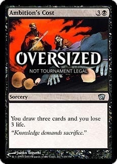 Ambition's Cost (Oversized) Card Front