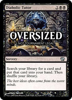 Diabolic Tutor (Oversized) Card Front
