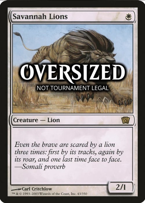 Savannah Lions Card Front