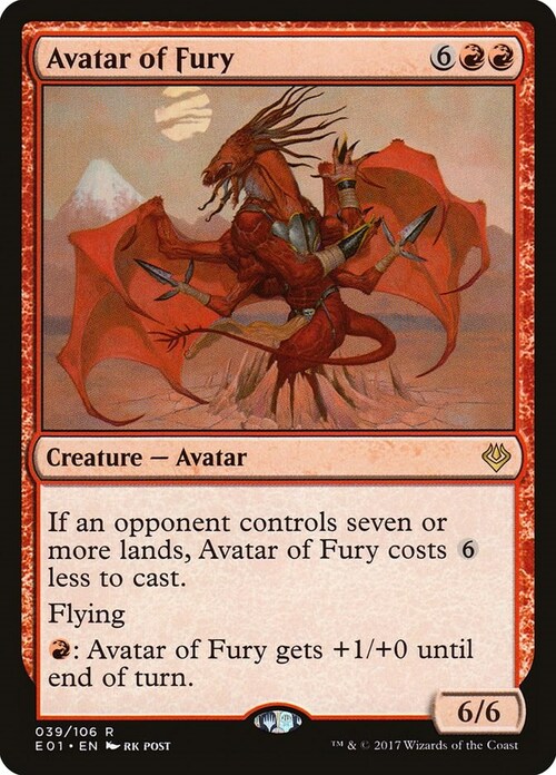Avatar of Fury Card Front