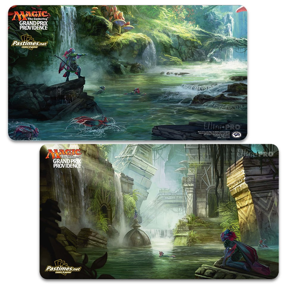Grand Prix Providence 2017 "Search for Azcanta / Azcanta, the Sunken Ruin" Double-Sided Playmat