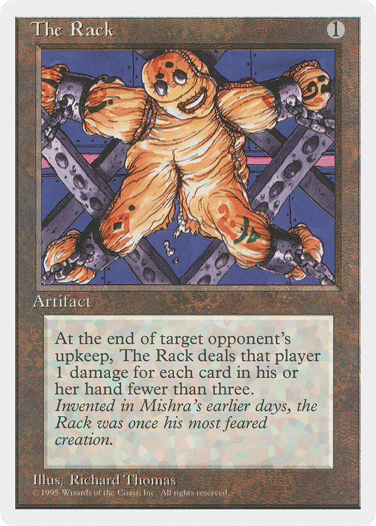 Alternate 4th Edition The Rack Light Play MTG Magic Card 