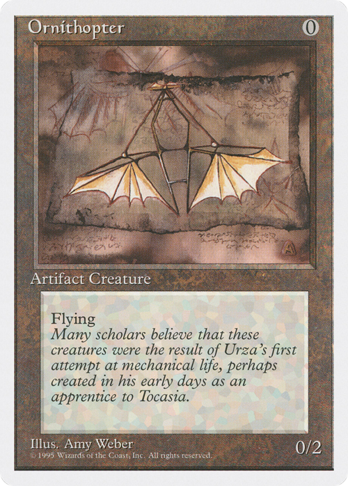 Ornithopter Card Front