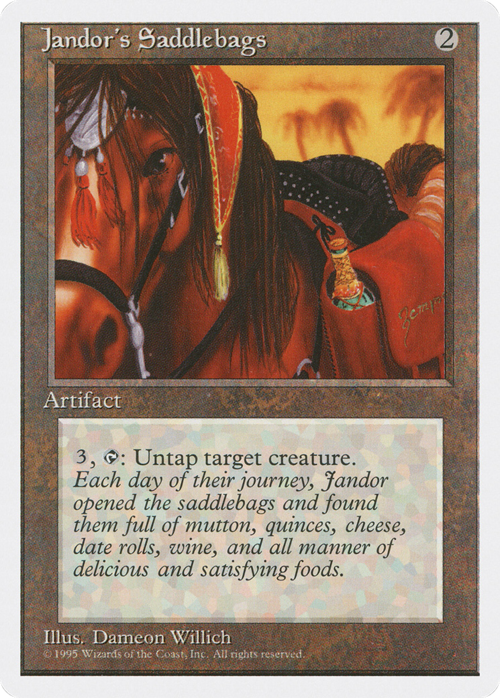 Jandor's Saddlebags Card Front