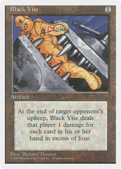 Black Vise Card Front