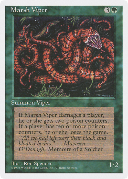 Marsh Viper Card Front