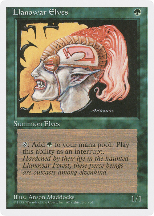 Llanowar Elves Card Front
