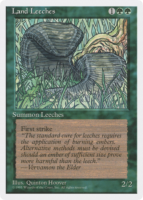 Land Leeches Card Front