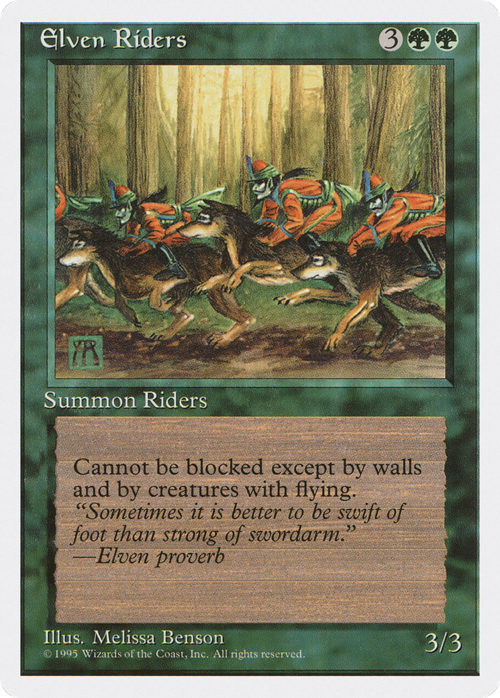 Elven Riders Card Front