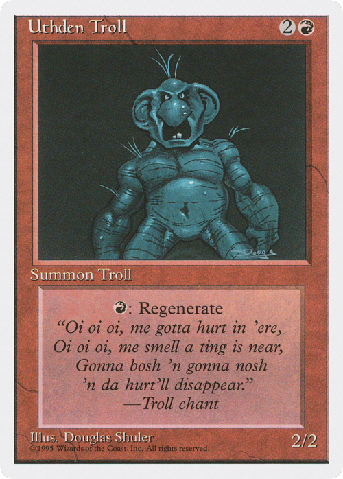 Uthden Troll Card Front