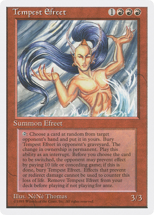 Tempest Efreet Card Front
