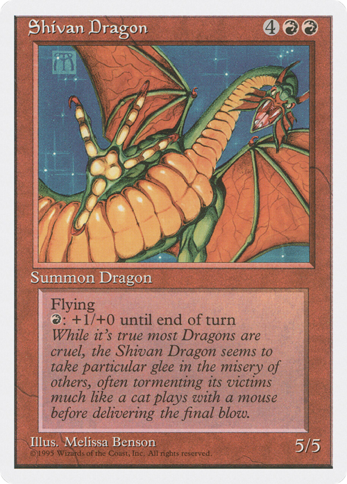 Shivan Dragon Card Front