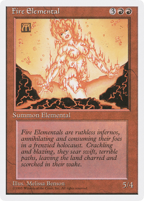 Fire Elemental Card Front