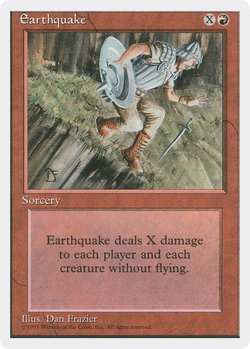 Earthquake Card Front