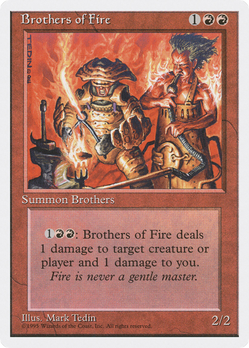 Brothers of Fire Card Front