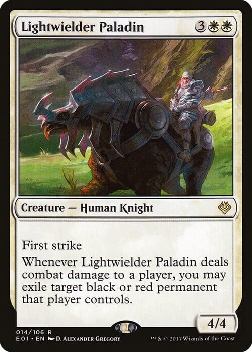 Lightwielder Paladin Card Front