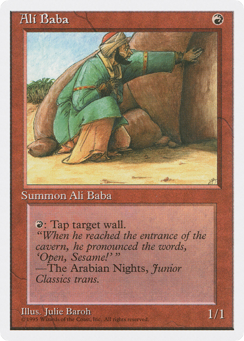 Ali Babà Card Front
