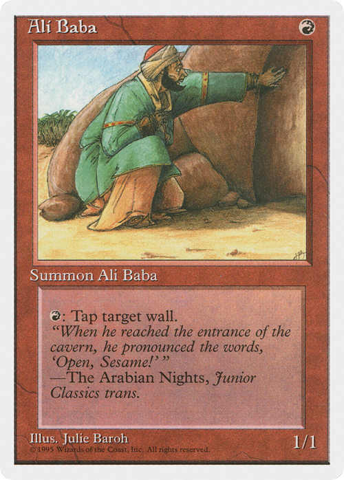 Ali Baba Card Front