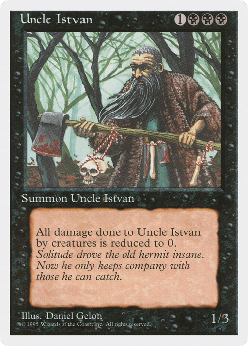 Uncle Istvan Card Front