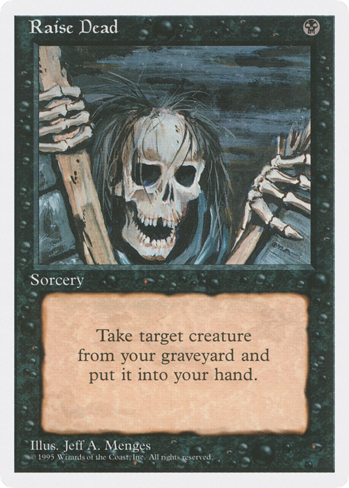 Raise Dead Card Front