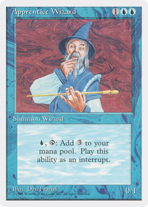 Apprentice Wizard Card Front