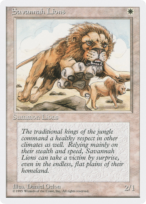 Leoni della Savana Card Front