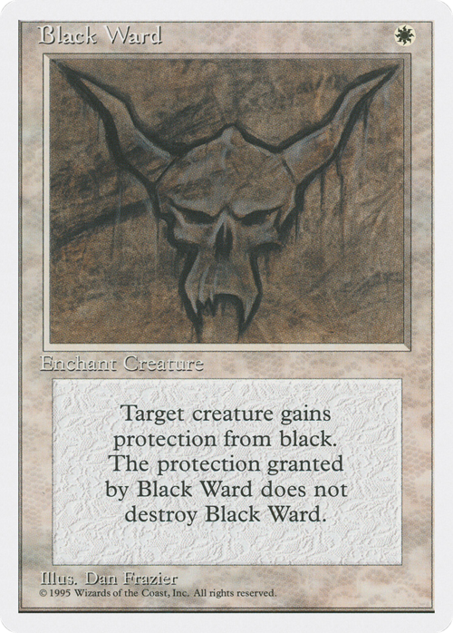 Black Ward Card Front