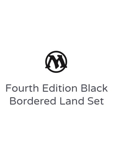Set de Tierras Basicas de Fourth Edition: Black Bordered