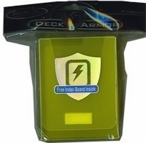 Max Protection: Deck Armor Deck Box (Clear Yellow)