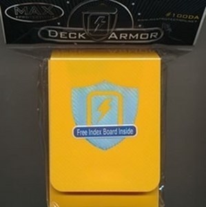 Max Protection: Deck Armor Deck Box (Yellow)
