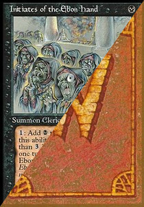 Iniziati della Mano d'Ebano Card Front
