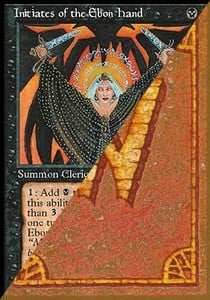 Iniziati della Mano d'Ebano Card Front
