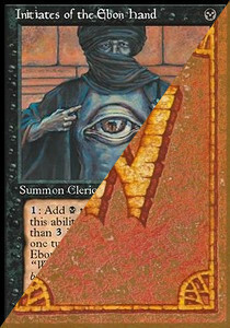 Iniziati della Mano d'Ebano Card Front