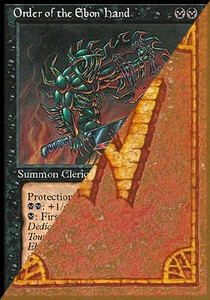 Order of the Ebon Hand Card Front