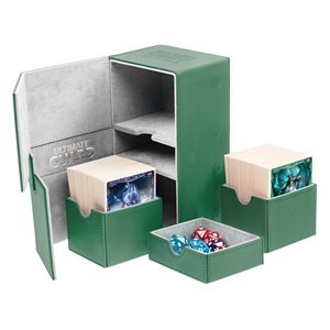 Ultimate Guard Twin Flip'n'Tray Deck Case 160+ (Green)