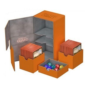 Ultimate Guard Twin Flip'n'Tray Deck Case 160+ (Orange)