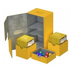 Ultimate Guard Twin Flip'n'Tray Deck Case 200+ (Amber)