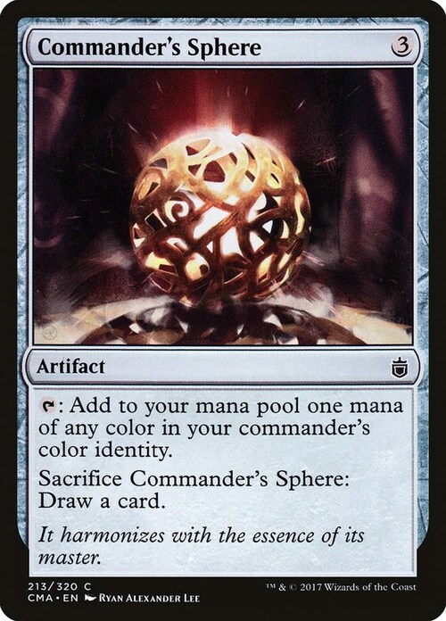 Commander's Sphere Card Front