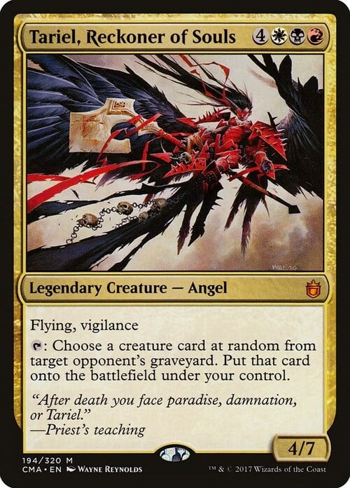 Tariel, Reckoner of Souls Card Front