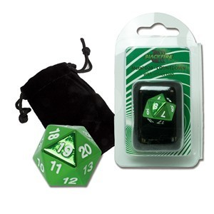 Blackfire Spindown D20 Die (Green)