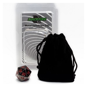 Blackfire Spindown D20 Die (Black)
