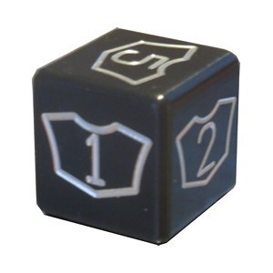 Planeswalker Loyalty 1-6 Die (Black)