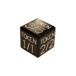Token 1/1 - 6/6 Die (Black)