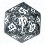 Black Coldsnap D20 Die
