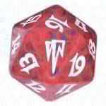 Red Coldsnap D20 Die