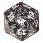 Black Dark Ascension D20 Die