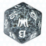 Black Onslaught D20 Die
