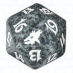 Black Scourge D20 Die