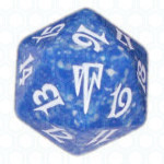 Blue Coldsnap D20 Die